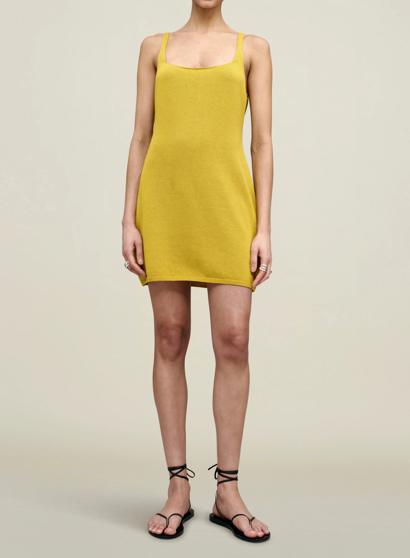 Kallmeyer Fiona Dress in Cotton Wool - Mustard