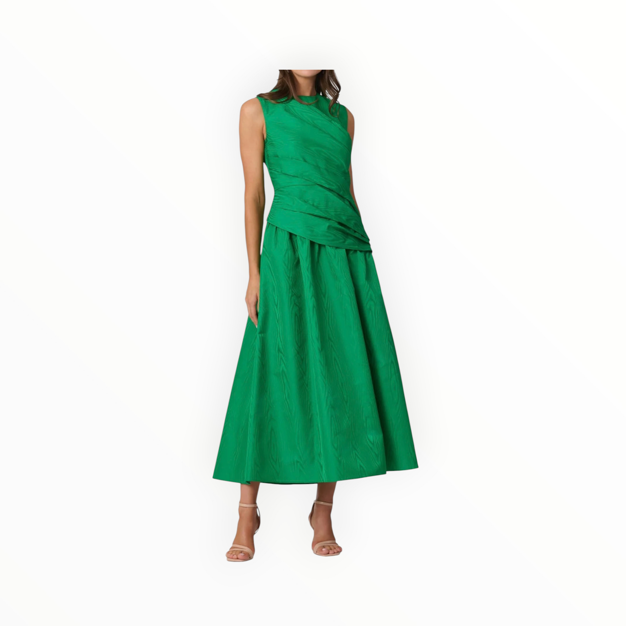 Shoshanna Midnight Gabrielle Dress - Vibrant Green