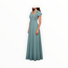Kay Unger Fatima Gown - Cyan Blue