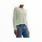 Lisa Todd Twister Open Stitch Crewneck Sweater - Sour Apple