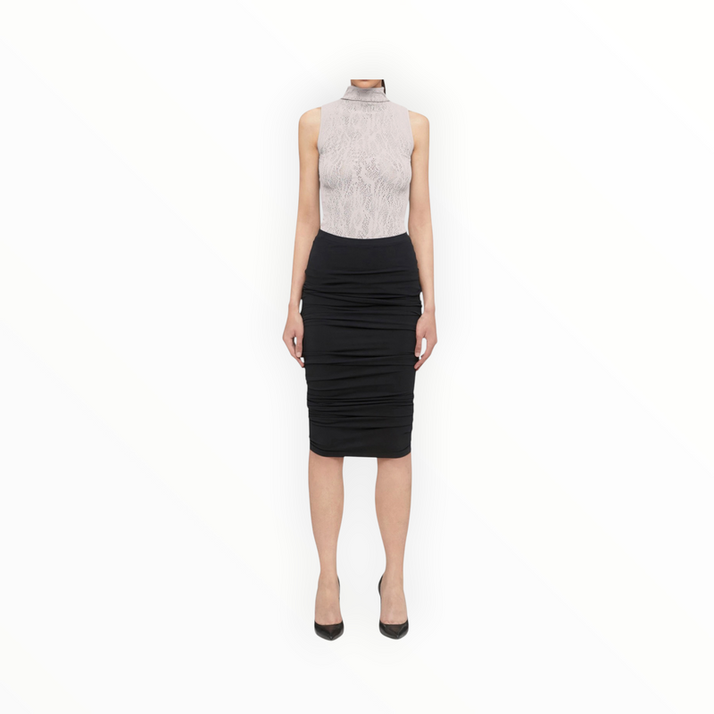 Wolford Snake Lace Top Sleeveless - Platinum