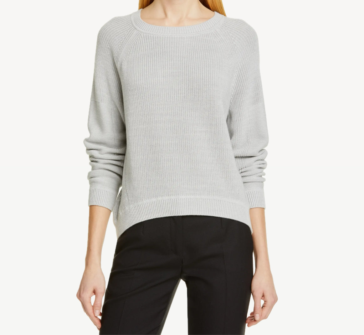 Brochu Walker Johan High/Low Cotton Sweater - Aster