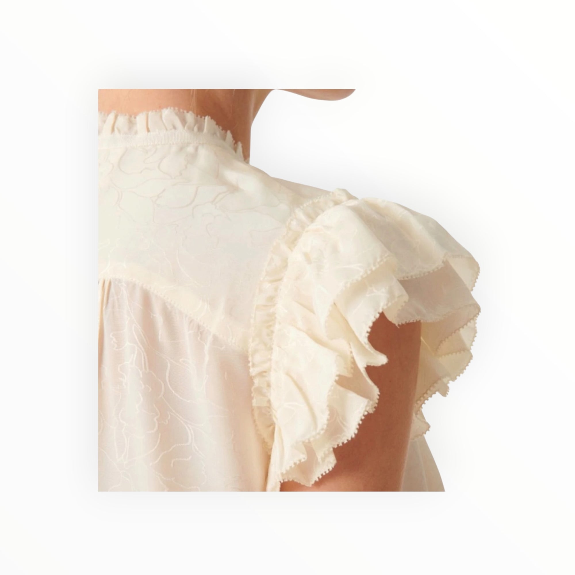 ba&sh Solstice Flutter Top - Ecru