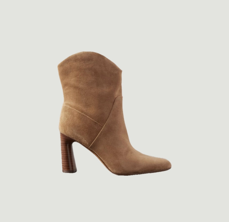 Vince Harlow Suede Ankle Boots - Light Fawn
