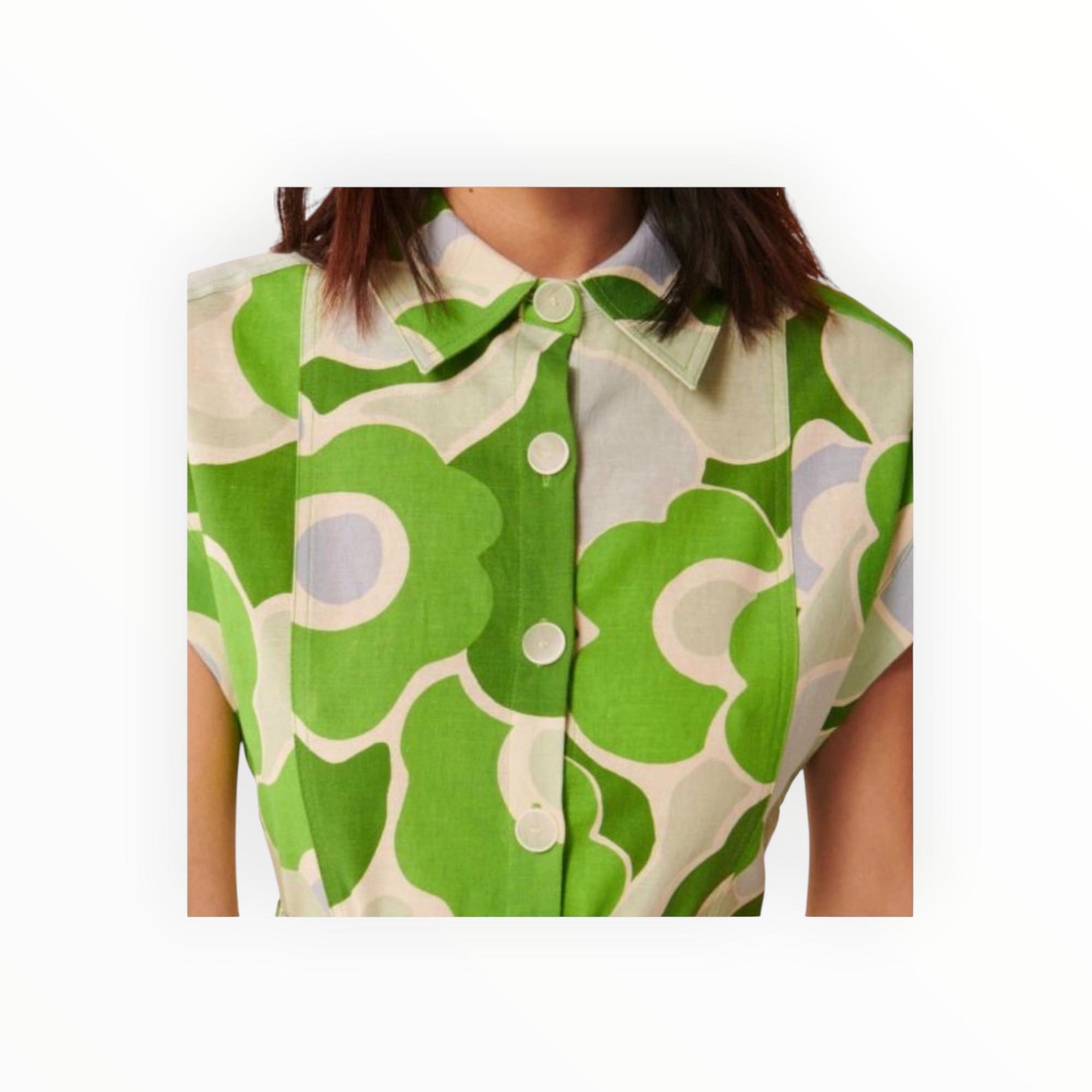 Tara Jamon Rajah Dress Flower - Green