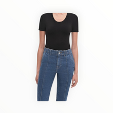 SIMKHAI Ansel Crop Flare Jeans - Midnight Wash
