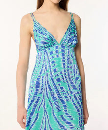 Poupette St. Barth Long Dress Cassandra - Sky Kalina