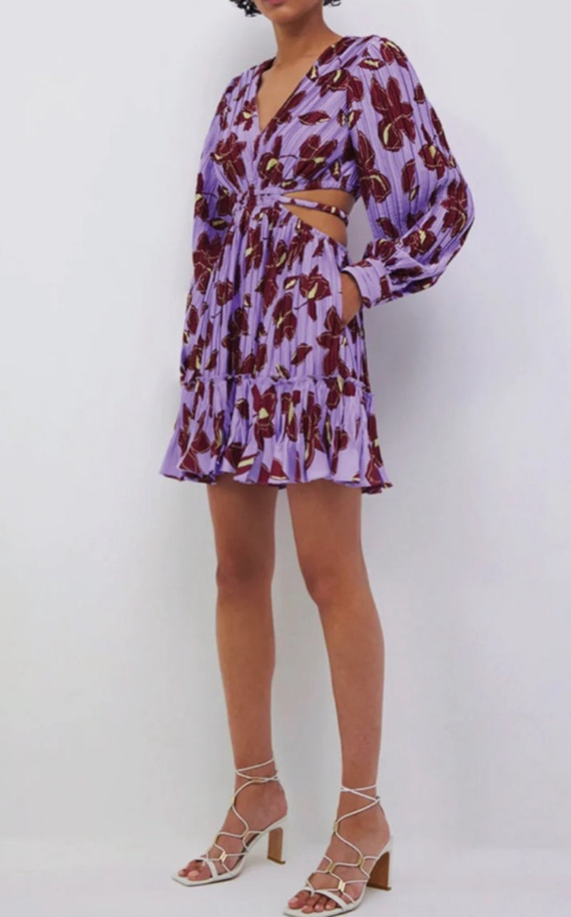 Jonathan Simkhai Londyn Mini Dress - Lavender Print