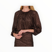 Secular Ava Top - Chocolate Sequins