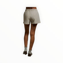 perfectwhitetee Bennie French Terry Short - Navy Stripe