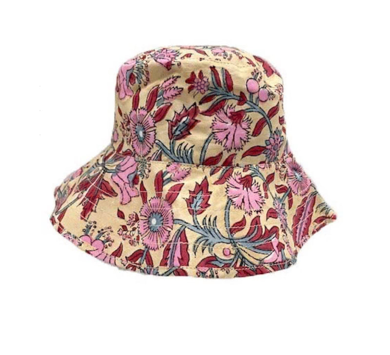 Hat Attack Printed Floral Bucket Hat - Fuchsia