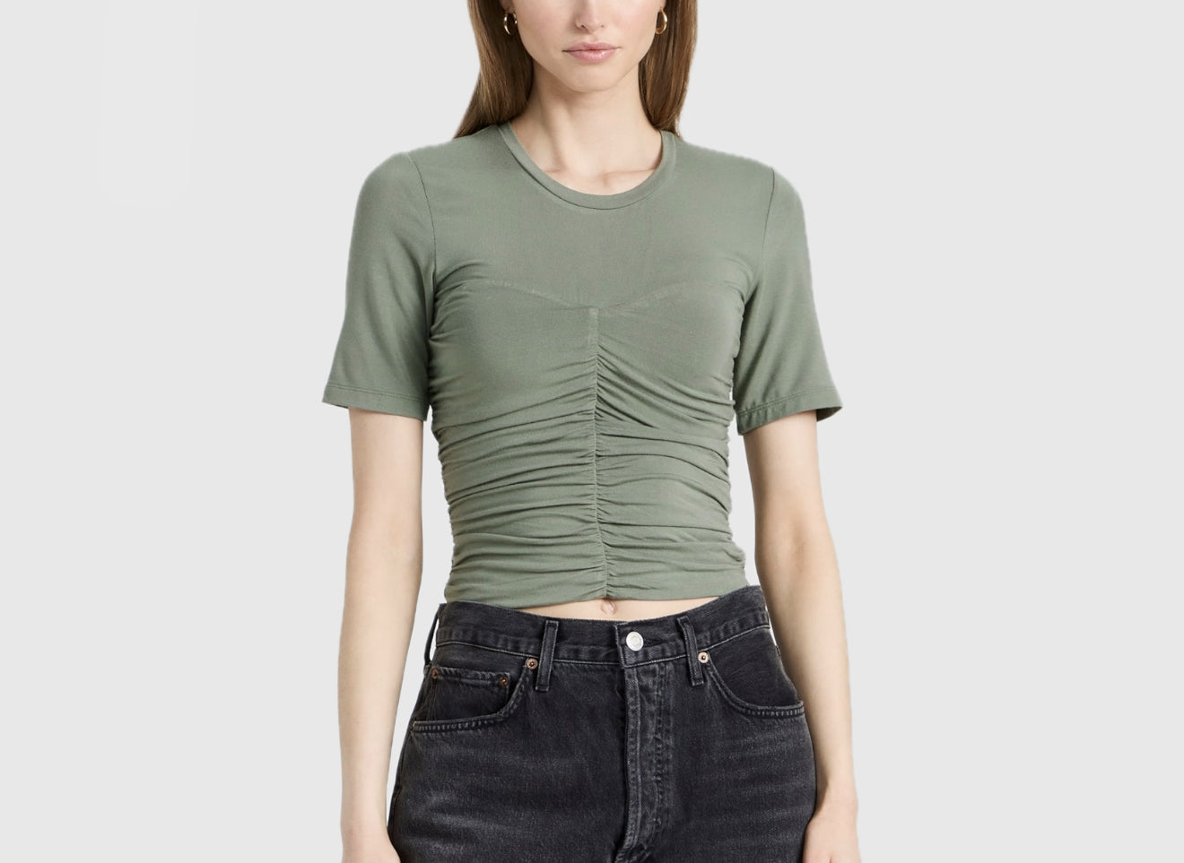 Jonathan Simkhai Tansy Clean Stretch Jersey Top - Seagrass