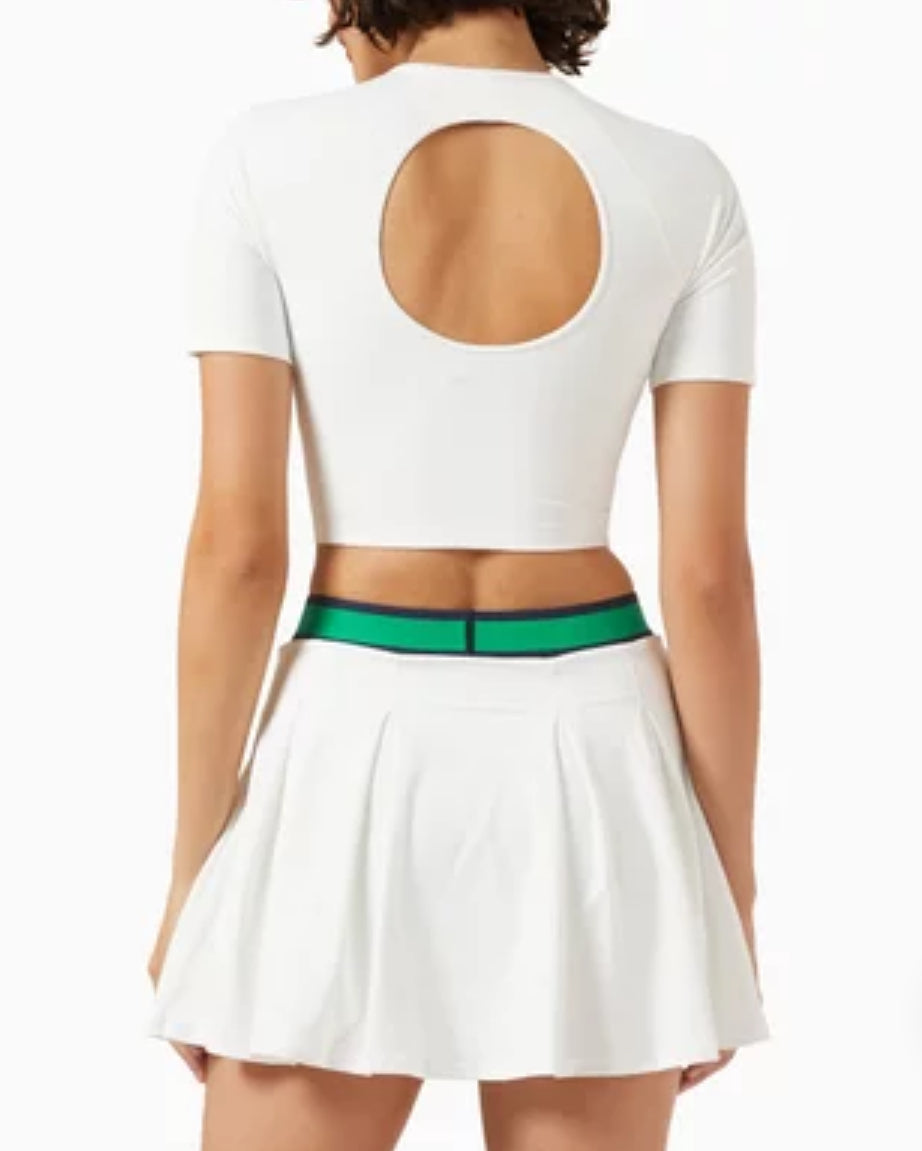 The Upside Topspin Kim Tee - White