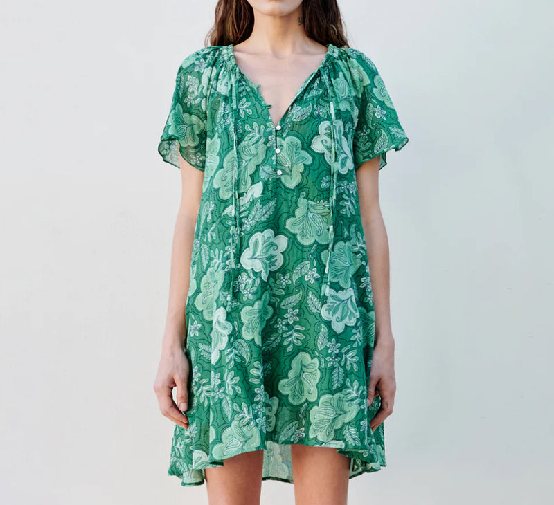 Sundry Mini Short Sleeve Swing Dress - Everly Flora