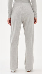 perfectwhitetee Pointelle Lounge Pants - Heather Grey