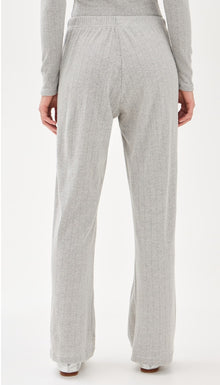 perfectwhitetee Pointelle Lounge Pants - Heather Grey