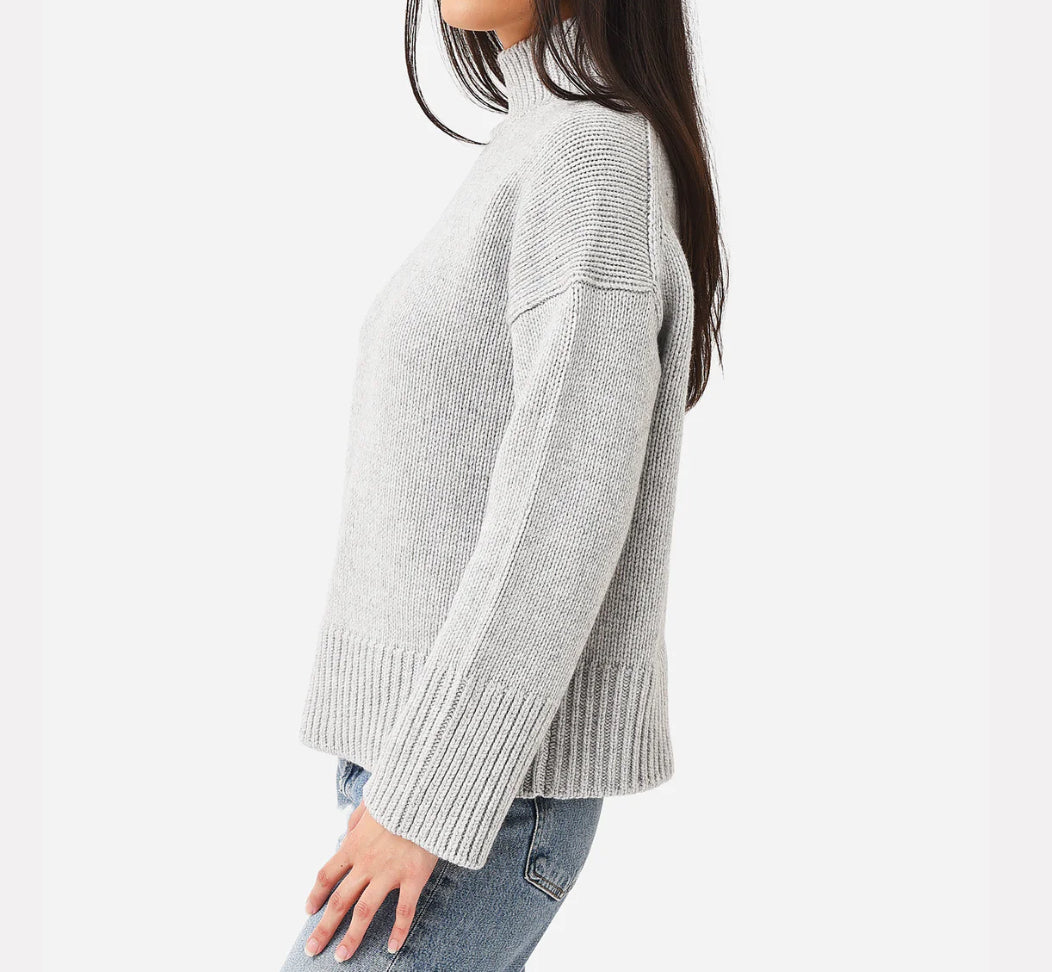 Vince Rib Mock Neck Sweater