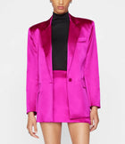 Frame Strong Shoulder Blazer - Magenta
