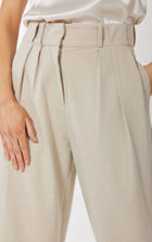 Sophie Rue Teddy Double Pleat Trousers - Taupe