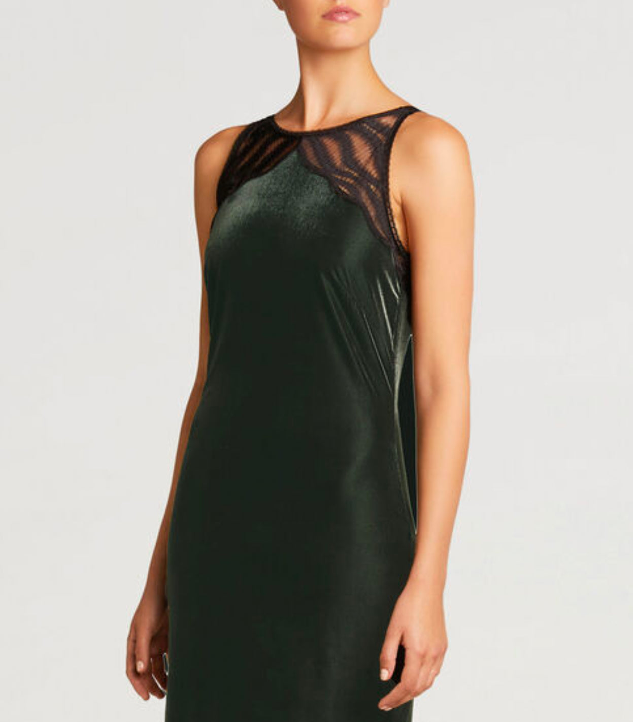 Wolford Esmeralda Dress Dark Green/Black