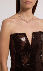 Generation Love Blaine Sequin Dress - Brown