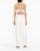 Rotate Birger Christensen Sunday Crystal Embellished Logo Bandana Top - Blush