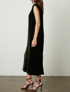 Velvet by Graham & Spencer Kandace Silk Velvet Dress - Fern