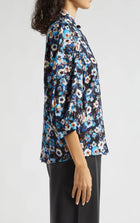 Smythe Frontier Three-Quarter Sleeve Blouse - Blue