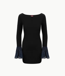 STAUD Hawthorne Dress - Black/Navy