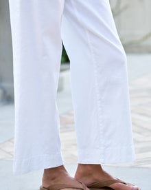 Frank & Eileen Wexford Wide-Leg Linen Pant - White