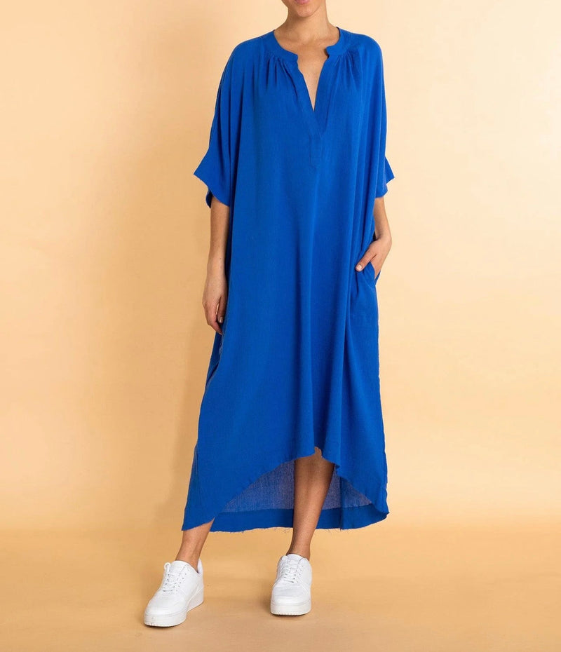 Yana K Merrick 3/4 Dress - Blue