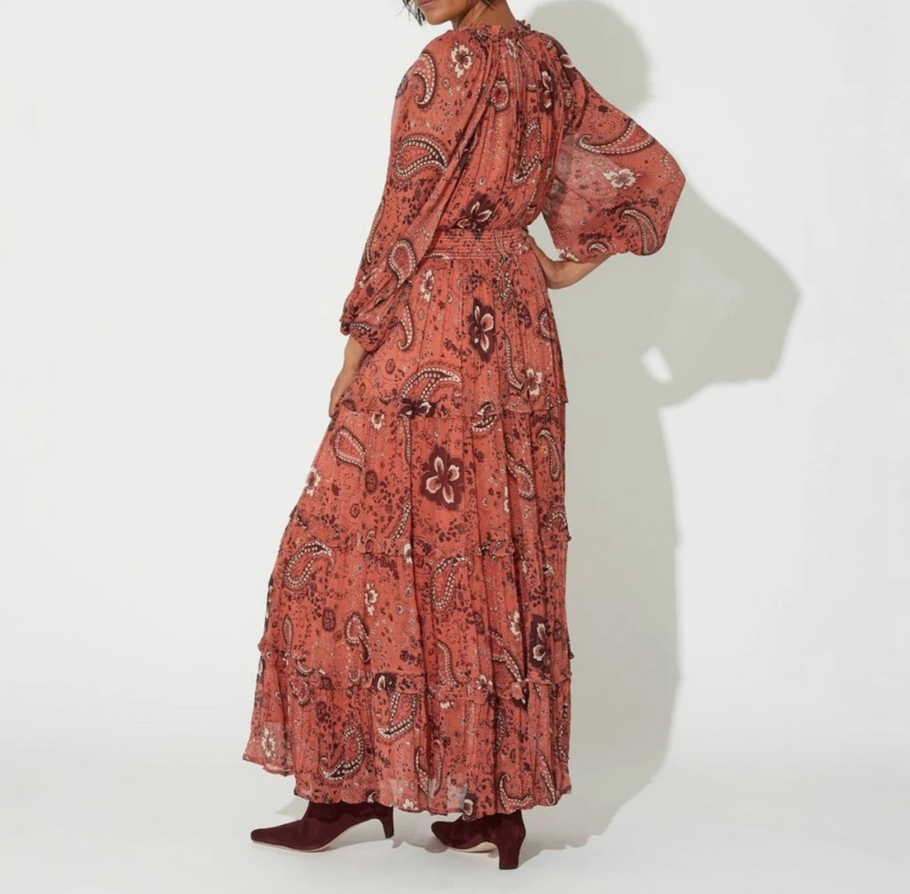 Cleobella Elowen Ankle Dress - Rhode Paisley