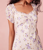 LoveShack Madara Floral Maxi Dress - Dusty Lavender