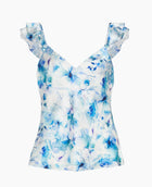 Cami NYC Damaris Floral Silk Camisole - Sea Floral