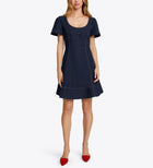 Draper James Faith Love Circle Dress - Dark Wash