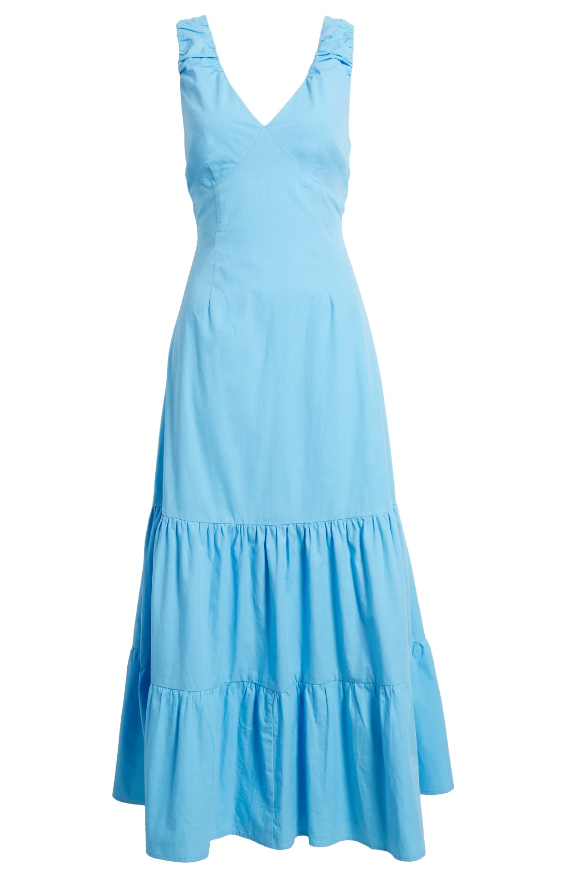 Du Paradis Rio Tiered Sleeveless Dress - Horizon Blue