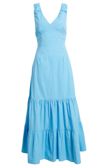 Du Paradis Rio Tiered Sleeveless Dress - Horizon Blue