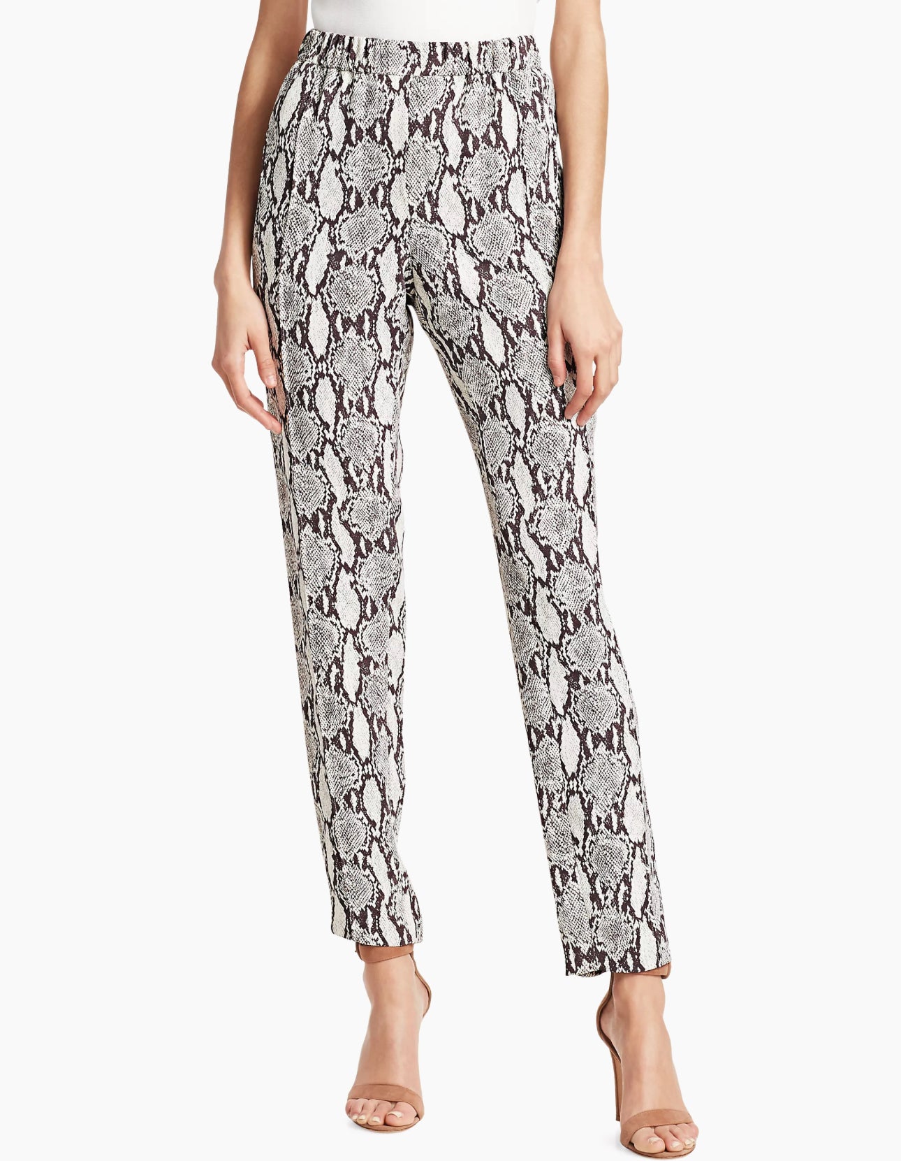 A.L.C. Elijah Python Print Silk Pants