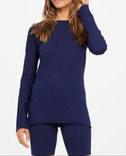 The Upside Shanti Imogen Long Sleeve Top - Navy