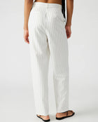 Steve Madden Rumi Pants - White Pinstripe