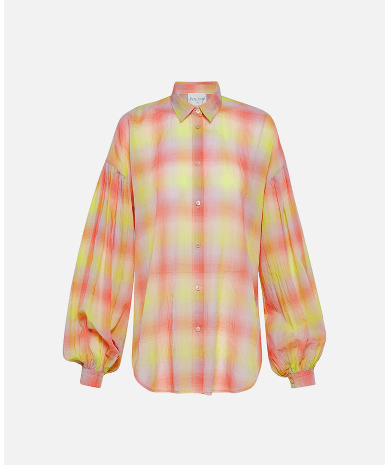 forte_forte Tartan Shirt - Granadine