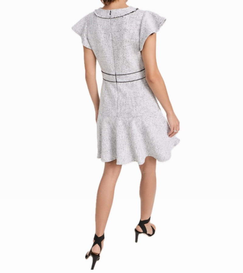 Shoshanna Connie Dress - Winter White/Jet