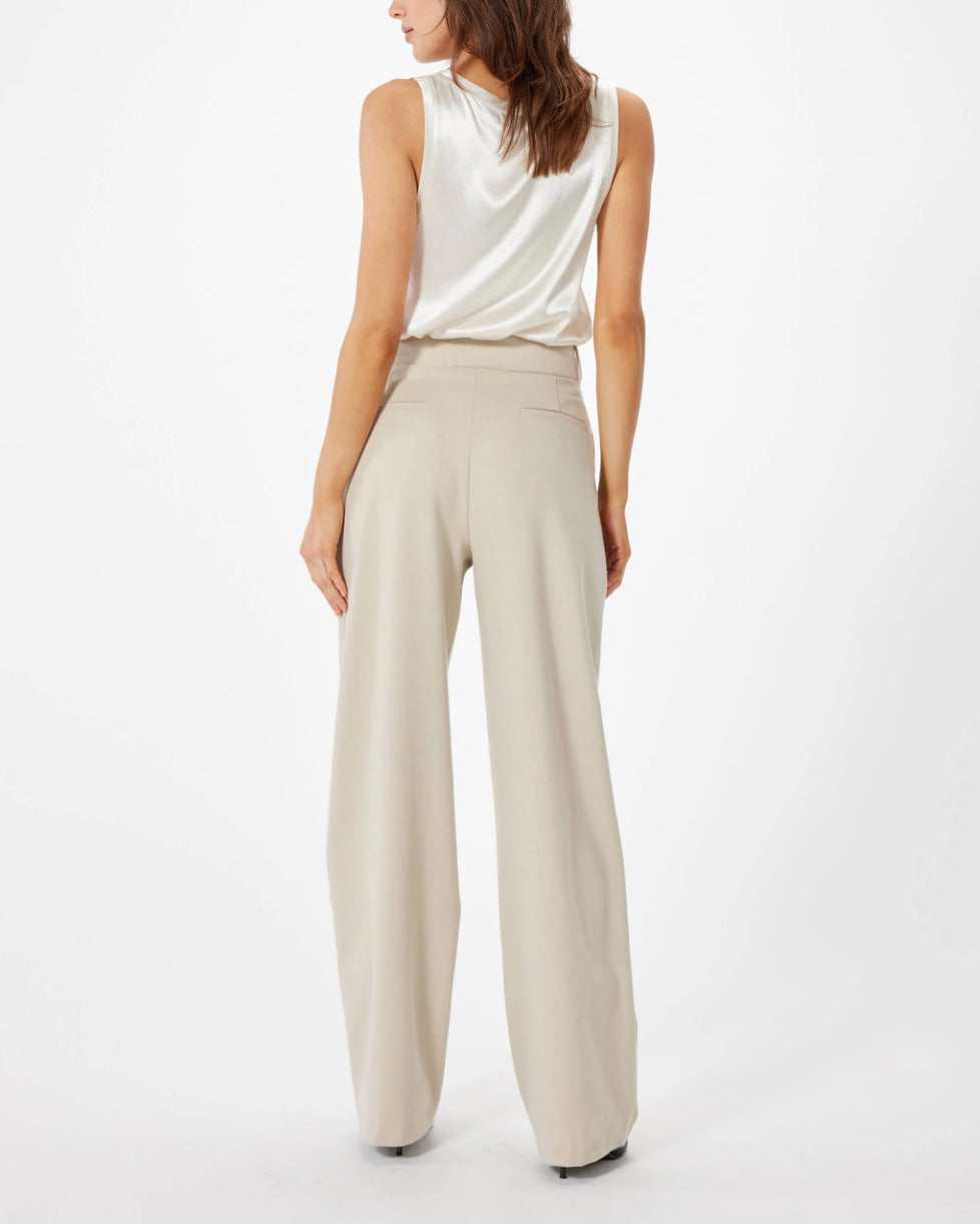 Sophie Rue Teddy Double Pleat Trousers - Taupe
