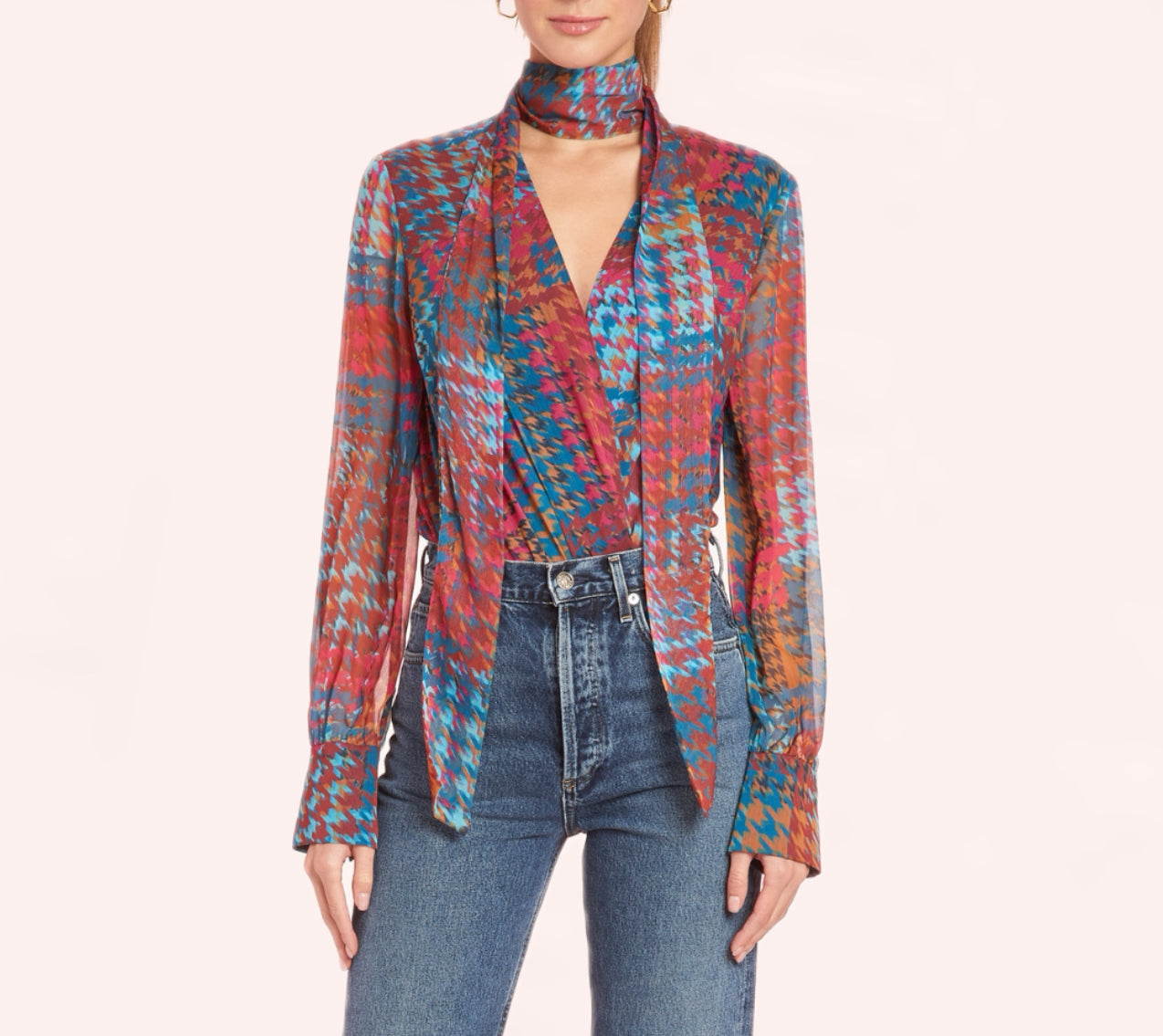 Amanda Uprichard Kingsley Print Bronte Bodysuit