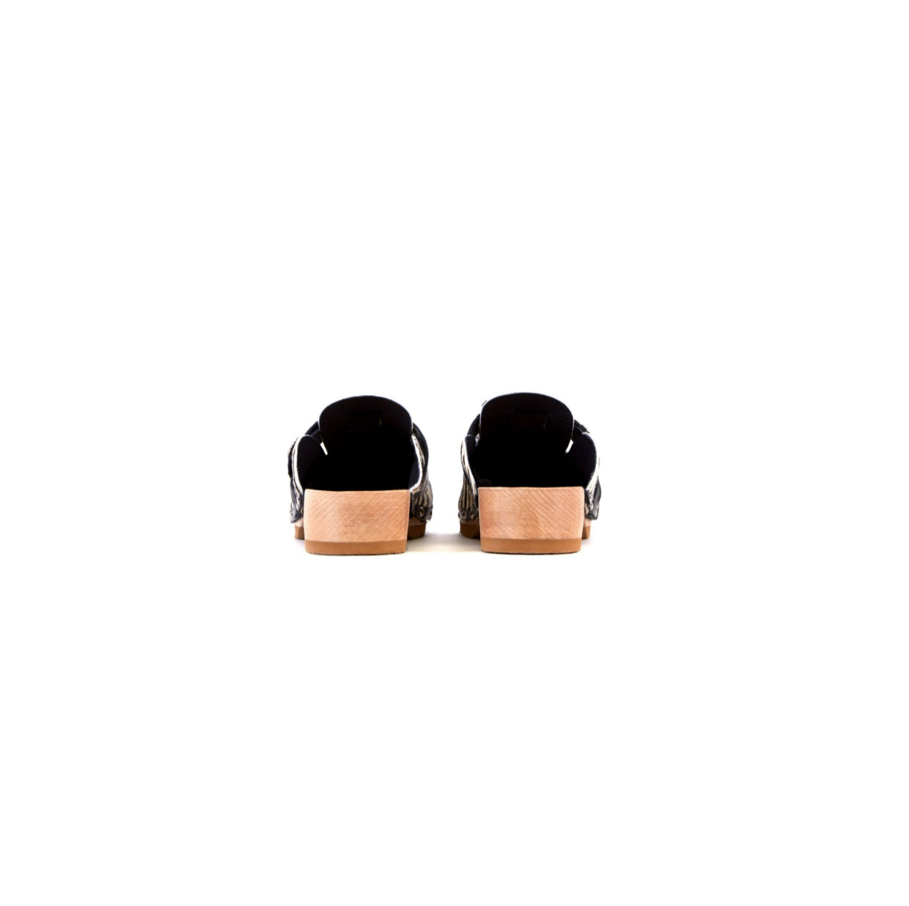 KATE CATE Alegra Pony Hair Clogs - Zebra