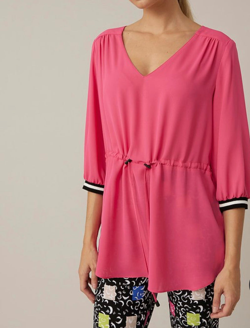 Joseph Ribkoff Drawstring Waist Top