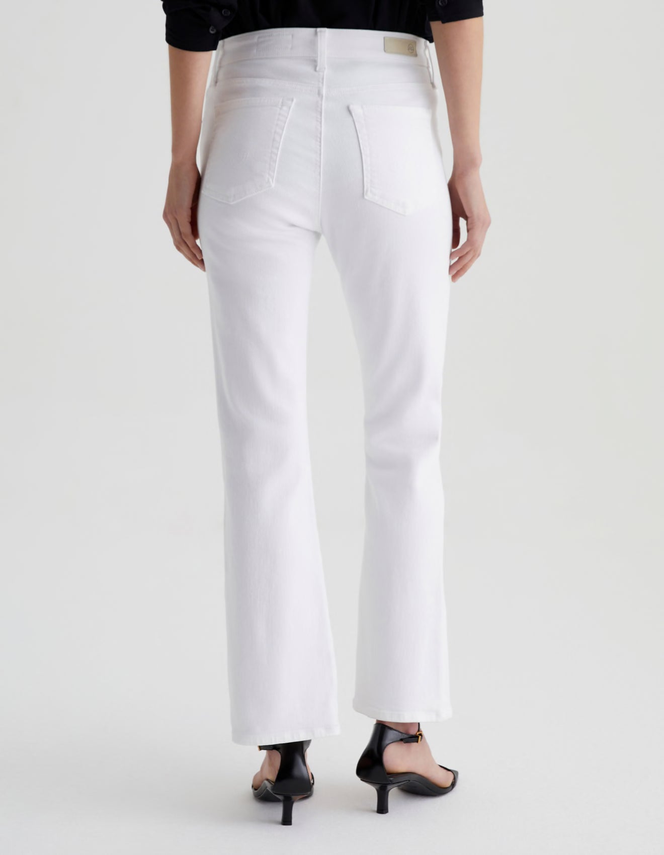 AG Jeans Farrah Mid-Rise Boot - Gallery White