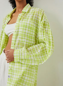 Rails Janae Shirt - Lime Plaid