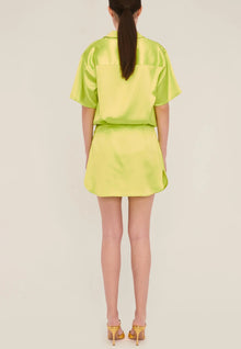 Marissa Webb Margo Camp Shirt - Neon Lime
