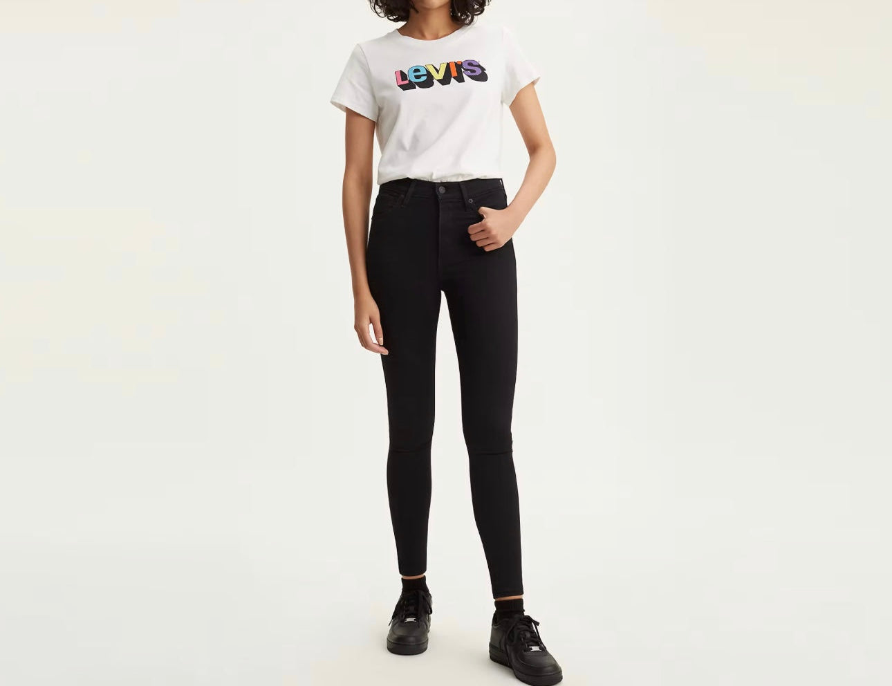 Levi's Premium Mile High Super Skinny - Black